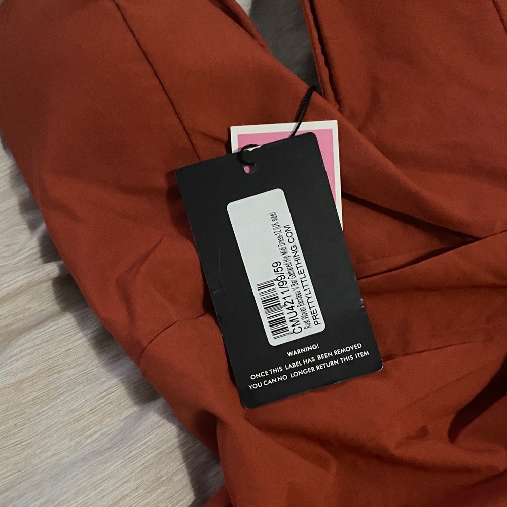 PrettyLittleThing Terracotta Dress